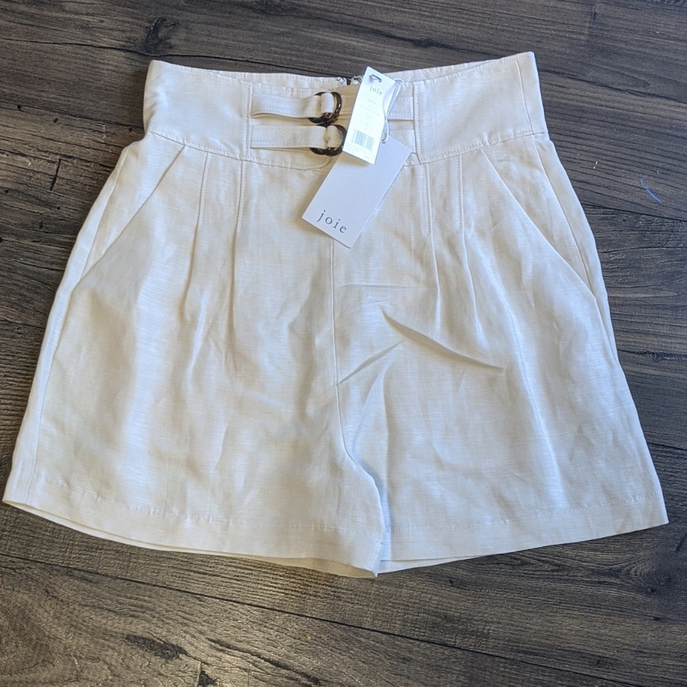 NWT Joie High Waist Linen Blend Brenten Shorts